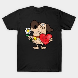 Retro Vintage Grunge Valentine's Day T-Shirt